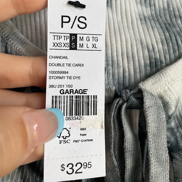 Garage Double Tie Cardigan - Picture 2 of 3